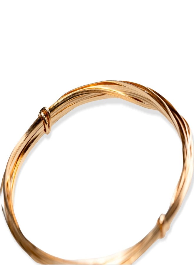 Craft Wire 22 Gauge, 14/20 Yellow Gold Filled Wire Dead Soft (Half Round) 14K Gold Filled Made in USA - 10FT by CRAFT WIRE - Image 3